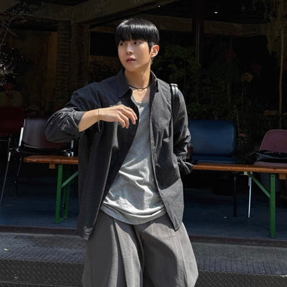 Casual Loose Long-Sleeve Shirt