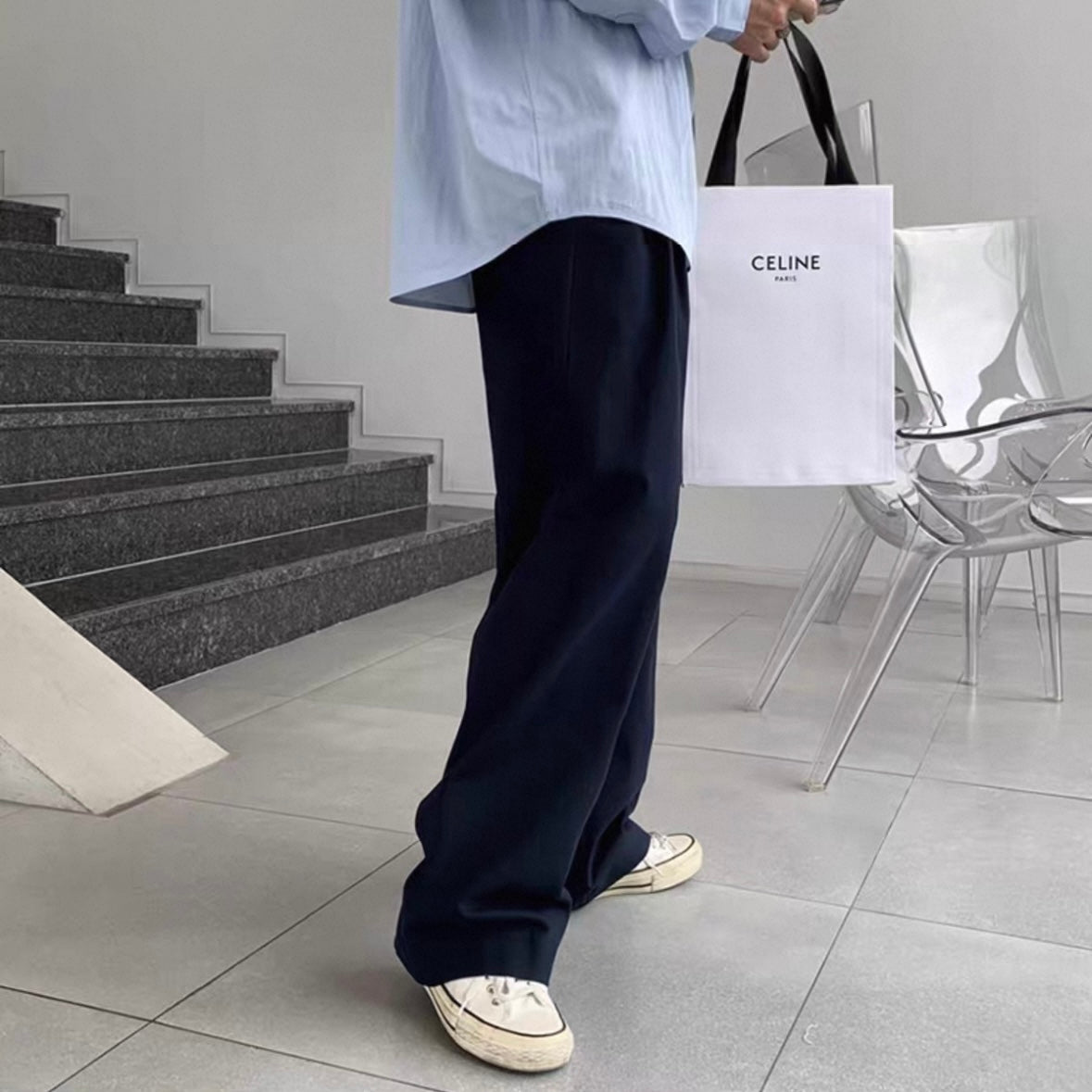 Trendy Loose Drape Pants