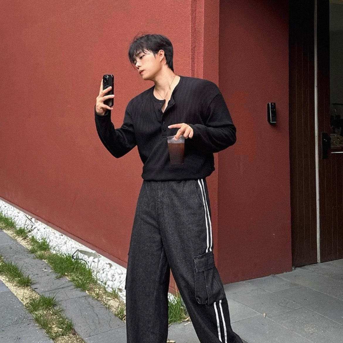 Waffle Long Sleeve T-Shirt