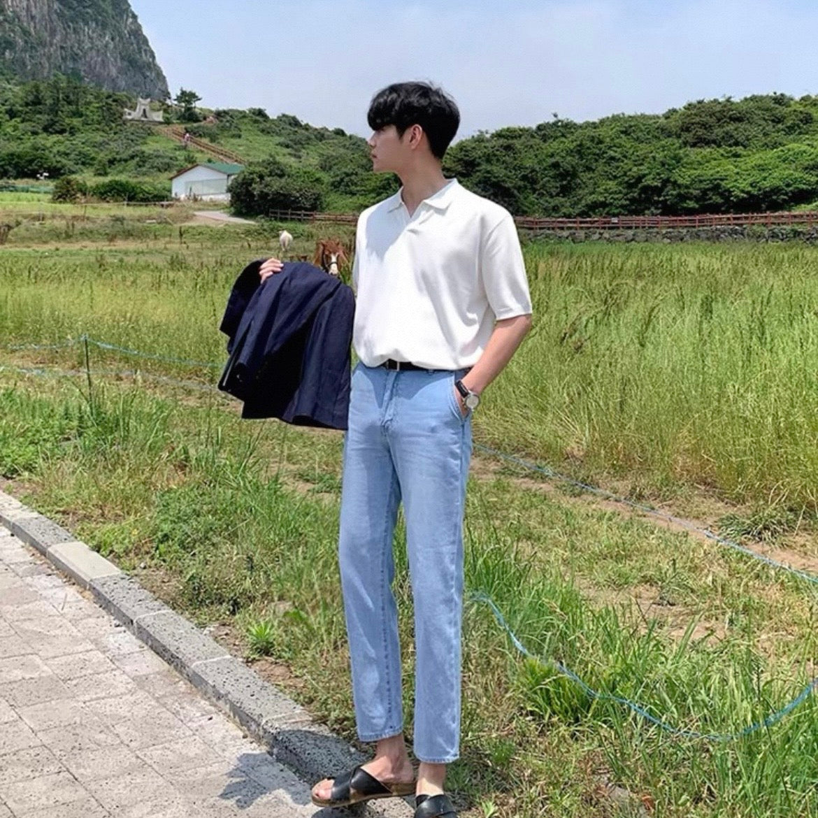 Minimal Knit Polo Shirt
