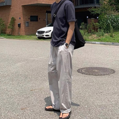 Korean Wide-Leg Sports Pants