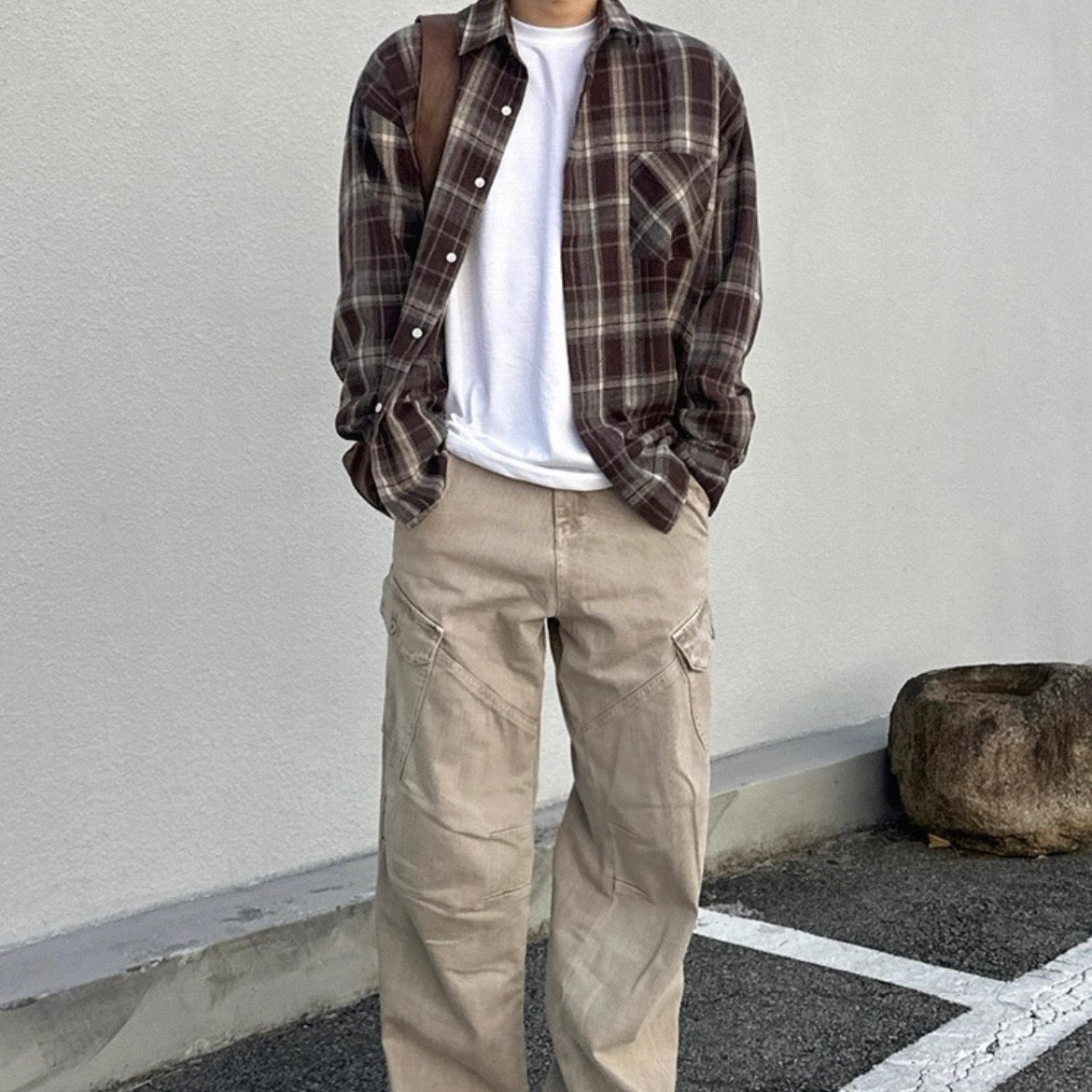 Retro Plaid Casual Shirt