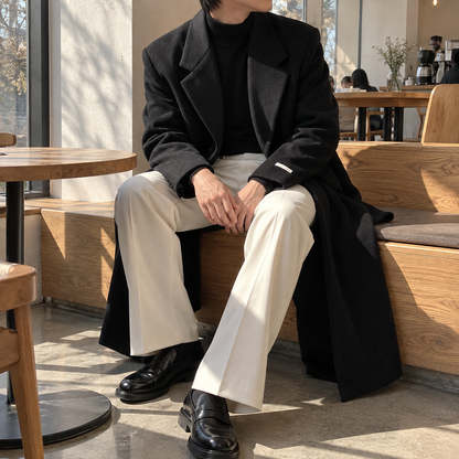Tweed trench coat