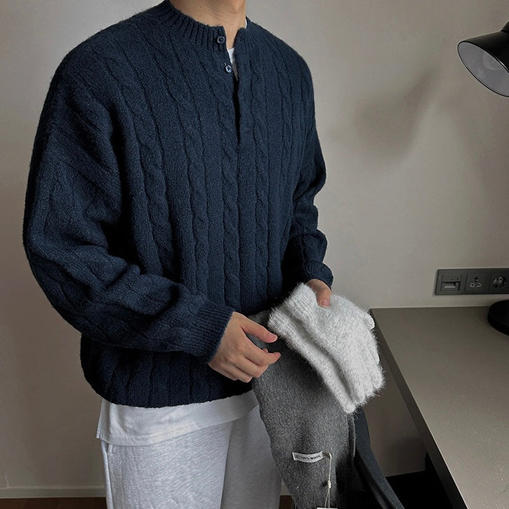 Korean Casual Pullover Knit Sweater