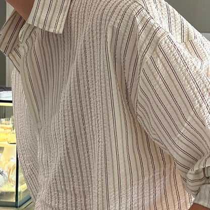 Casual Loose Striped Shirt