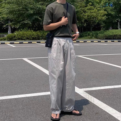 Korean Wide-Leg Sports Pants