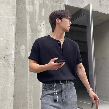 Loose Summer Collared T-shirt