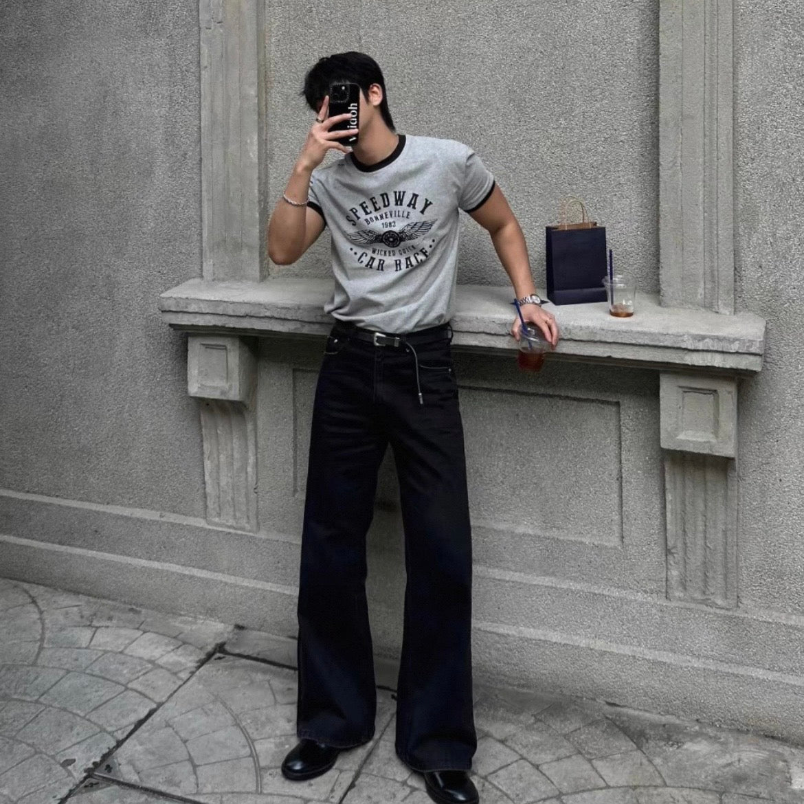 Retro Color Block T-Shirt