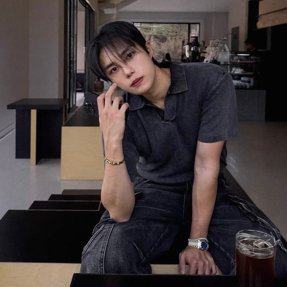 Vintage Knit Polo Shirt