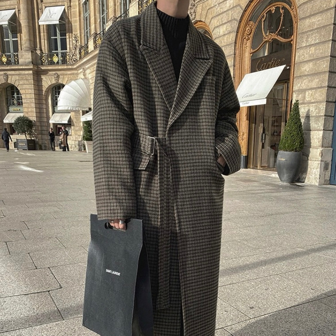 Korean Tweed Windbreaker Jacket