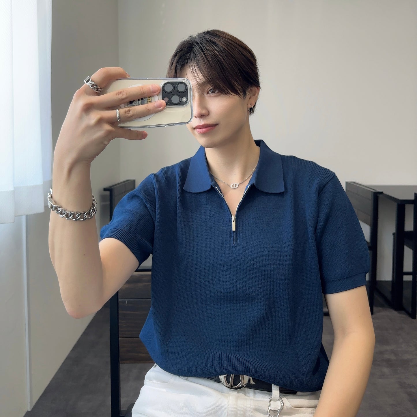Breezy Knit Short-Sleeve Shirt