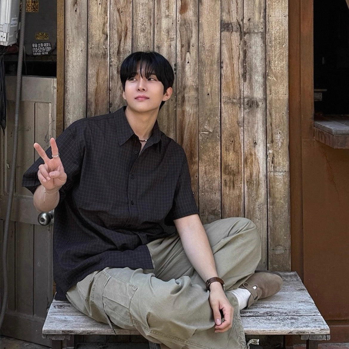 Korean Style Short-Sleeve Shirt