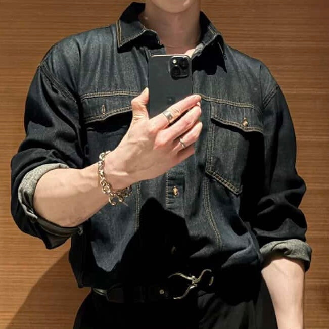 Casual Denim Shirt Jacket