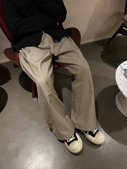 Vintage Pleated A-line Suit Pants