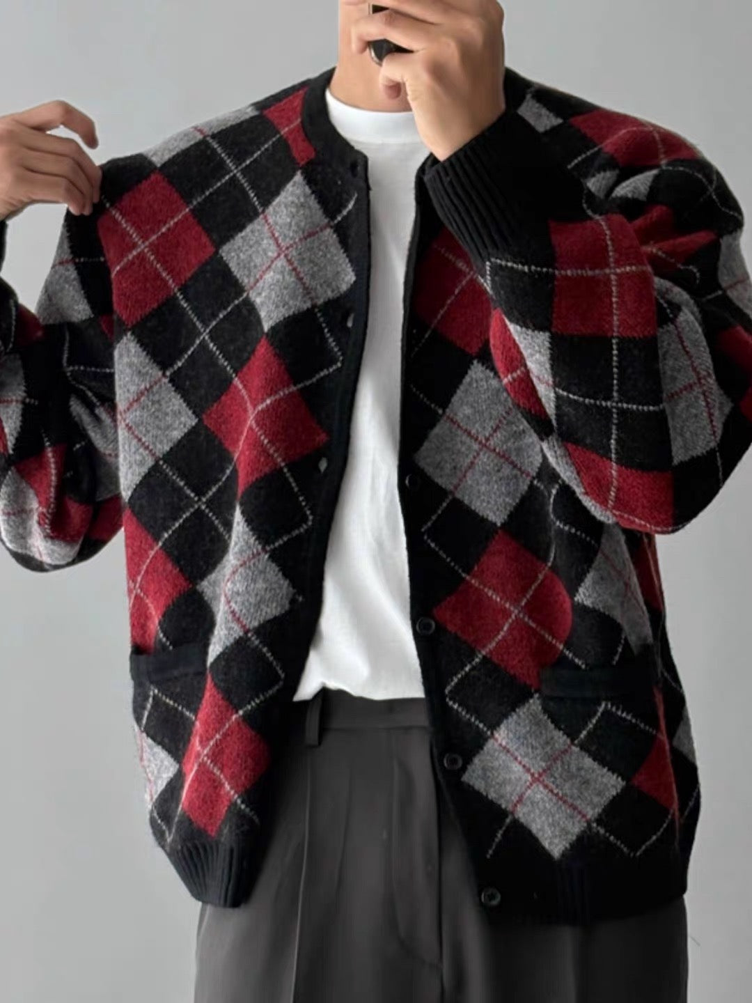 Nordic Mohair Knit Cardigan