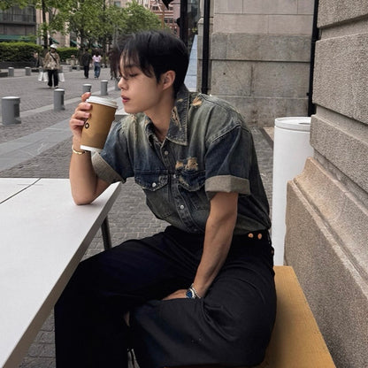 Casual Loose Denim Shirt