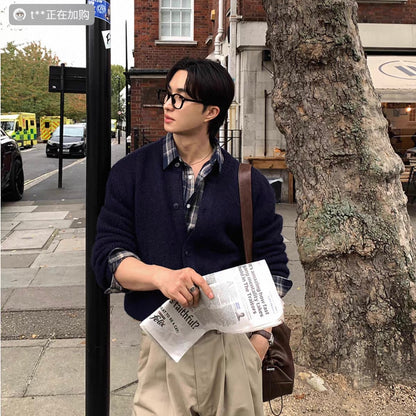 Korean Wool Knit Cardigan