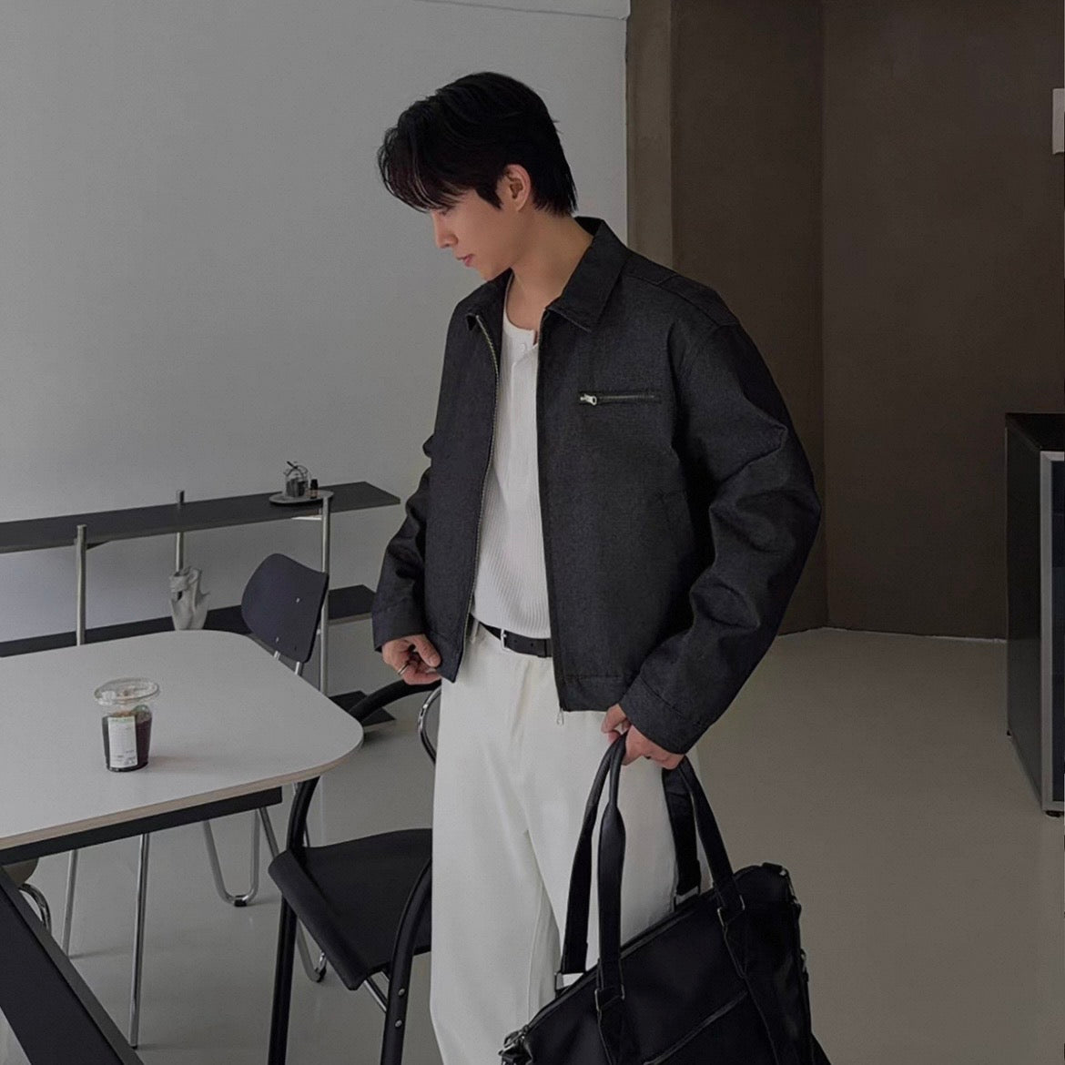 Washed Zip-Up Jacket