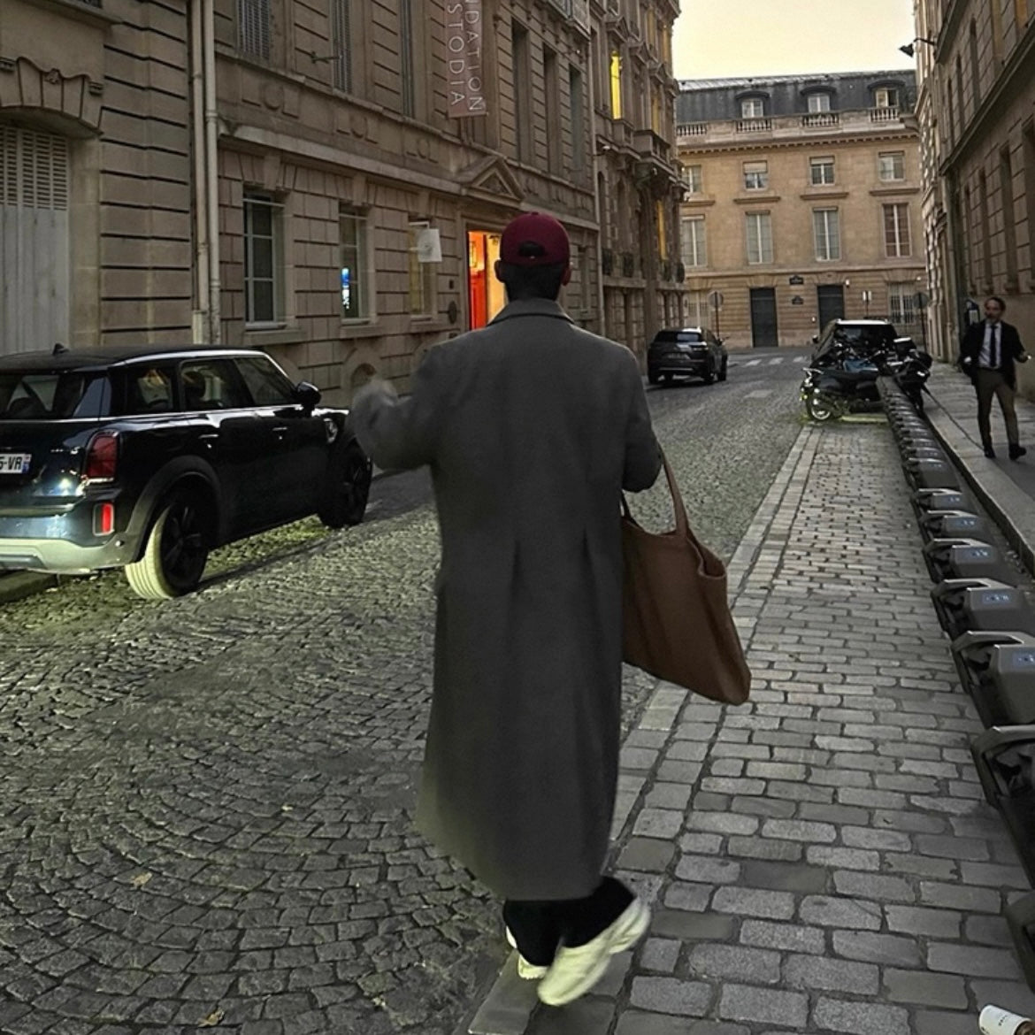 Men's Warm Wool Trench Coat