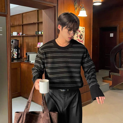 Fine Stripe Knit Sweater