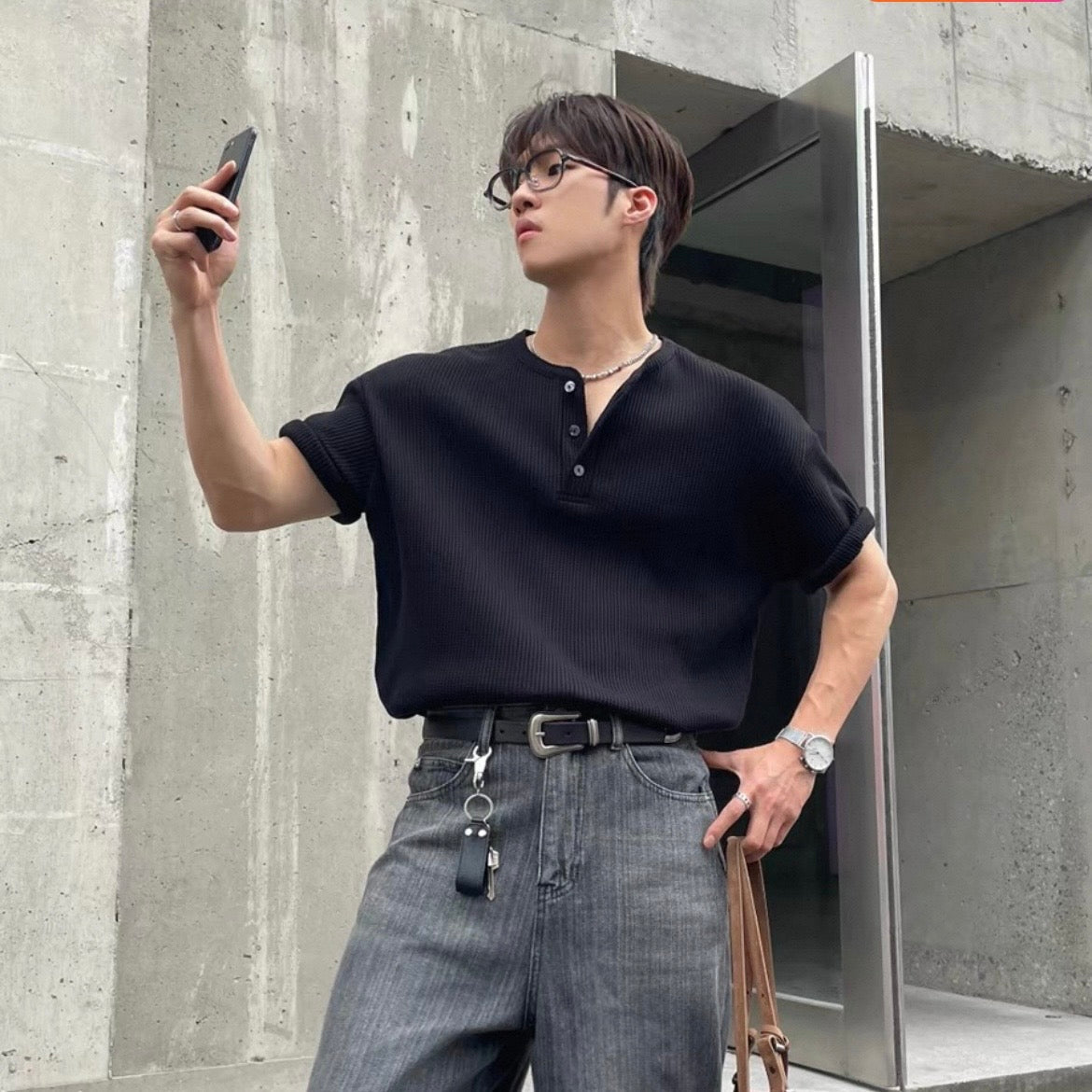 Loose Summer Collared T-shirt