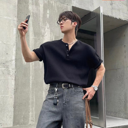 Loose Summer Collared T-shirt