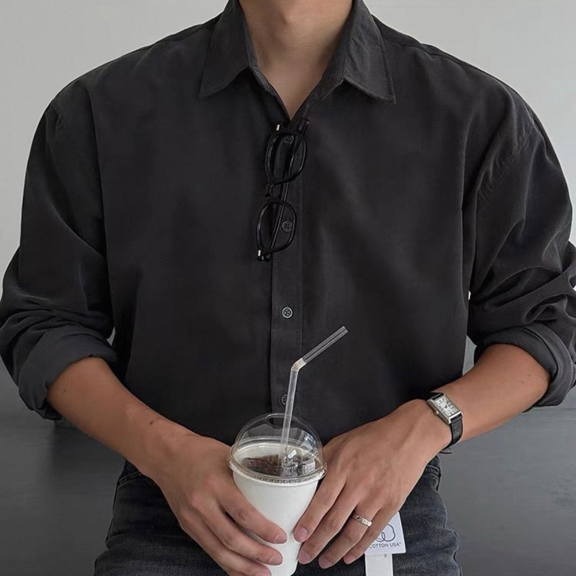 Silky Drape Relaxed Shirt