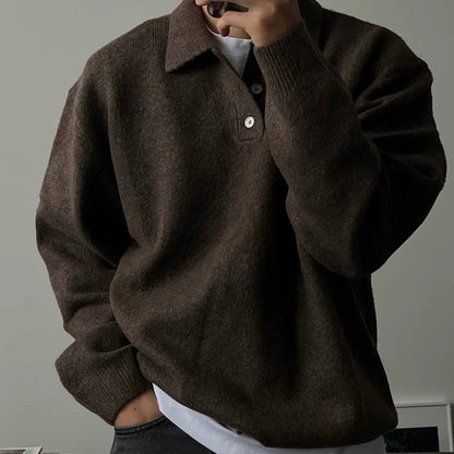 Soft Collar Knit Sweater