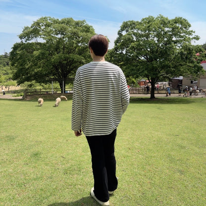 Casual Striped Long Sleeve T-Shirt