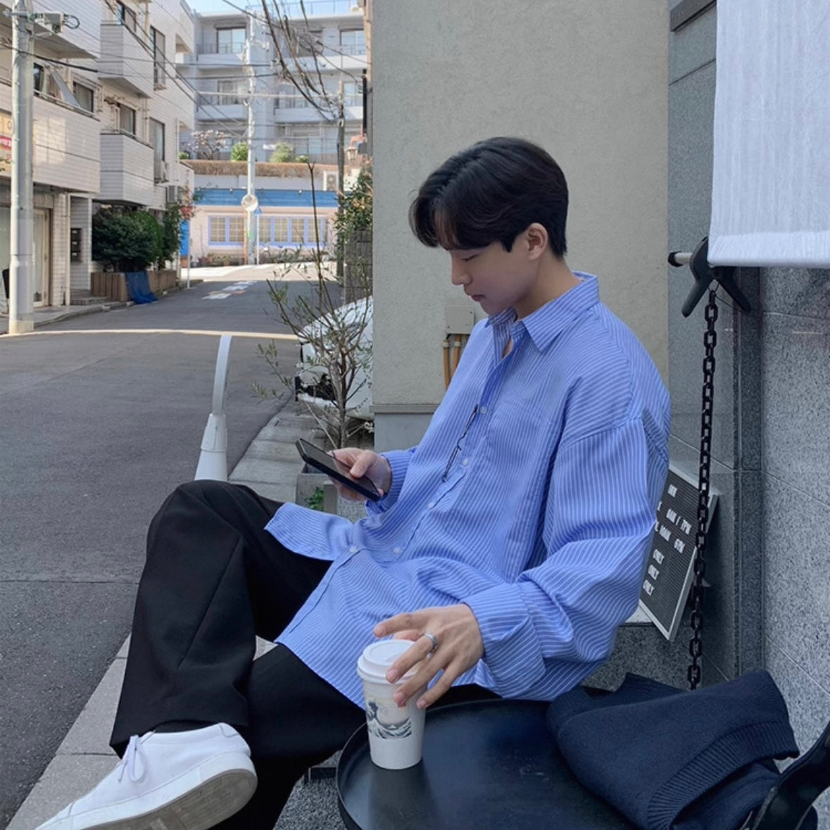 Korean Trend Striped Shirts