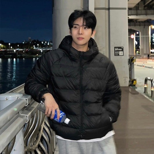 Minimalist Hooded Cotton Jacket