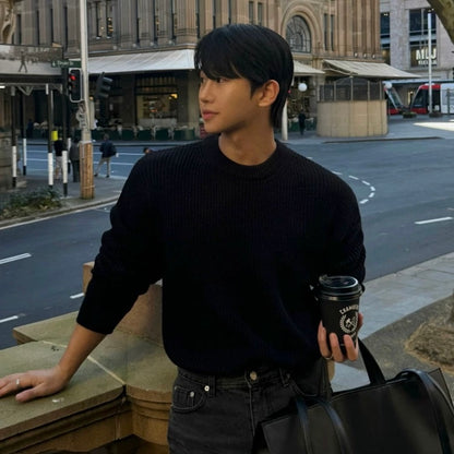 Korean Loose Knit Pullover