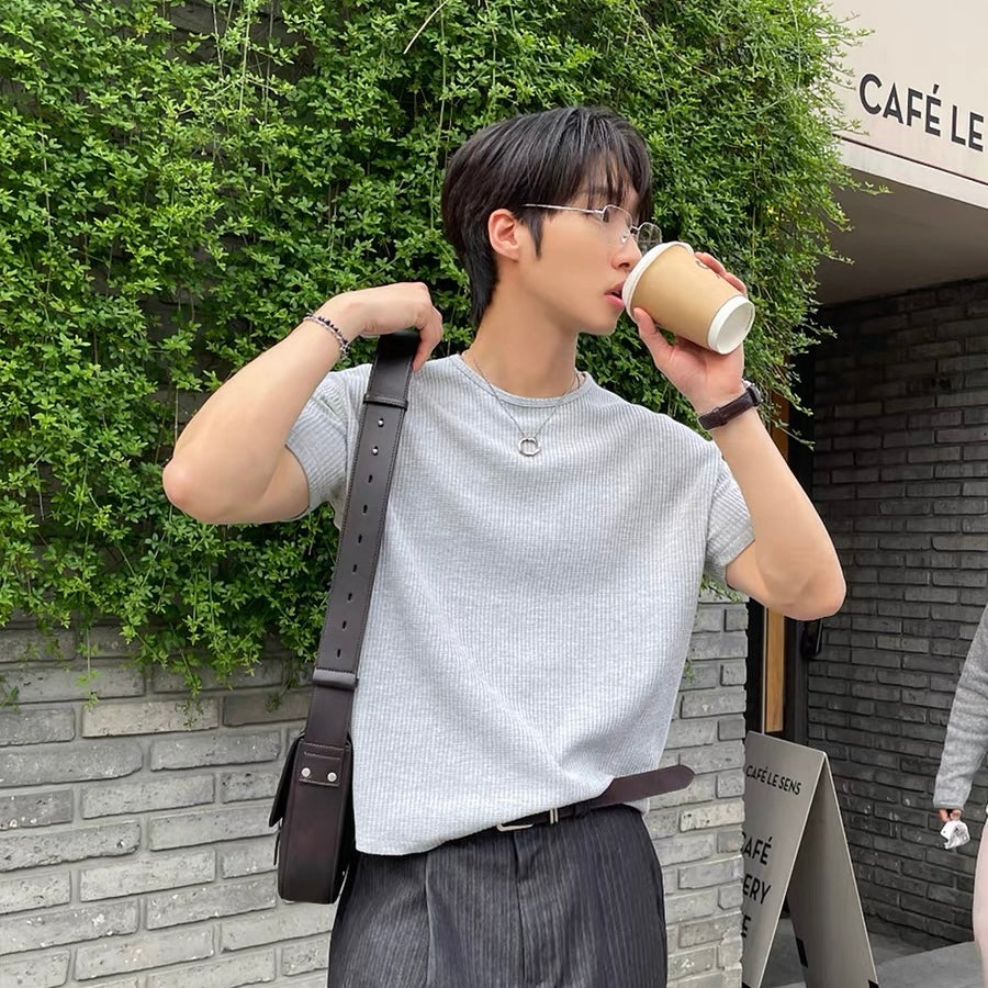 Minimalist Korean Waffle T-Shirt