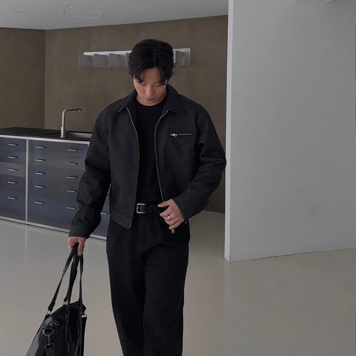 Washed Zip-Up Jacket