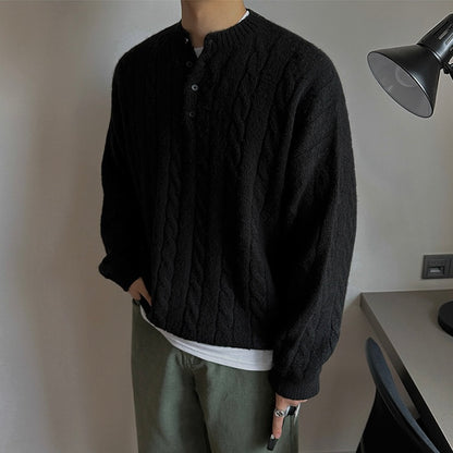 Korean Casual Pullover Knit Sweater