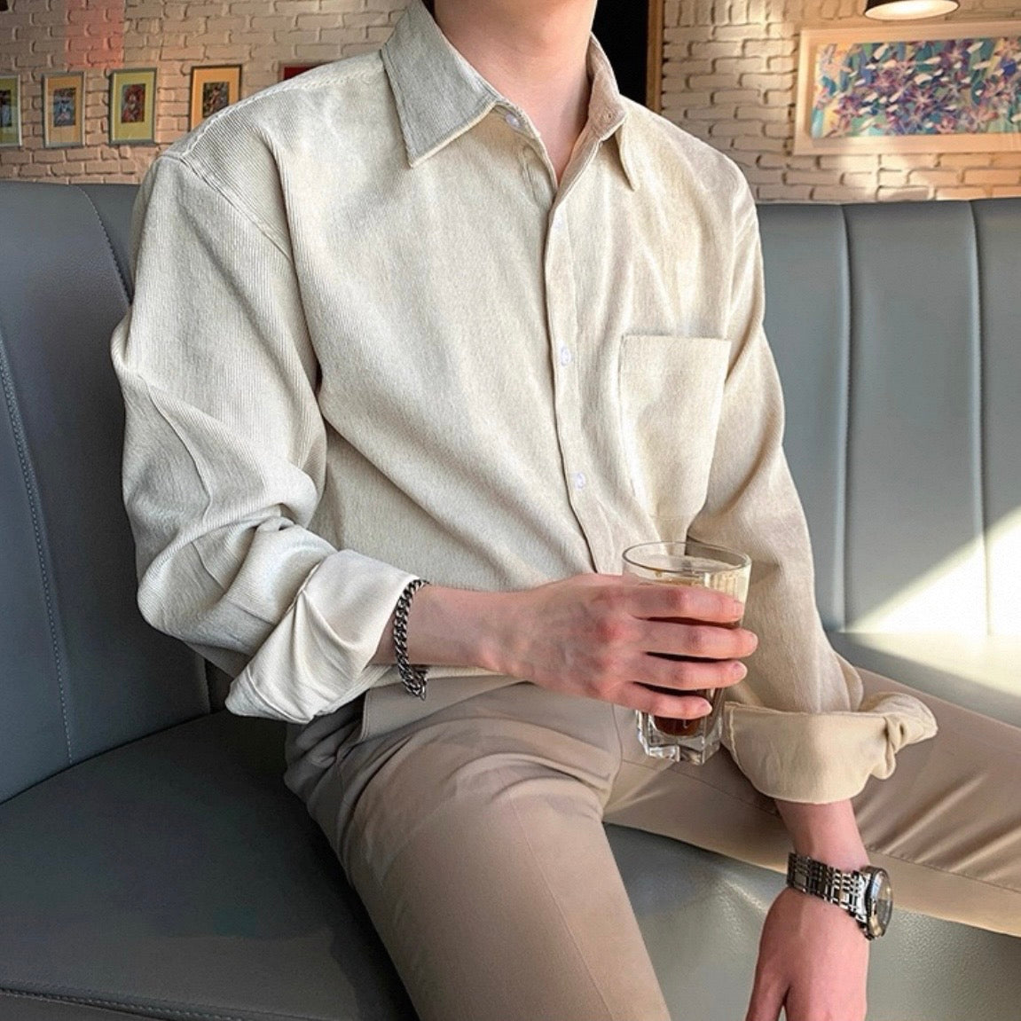 Korean Style Corduroy Shirt