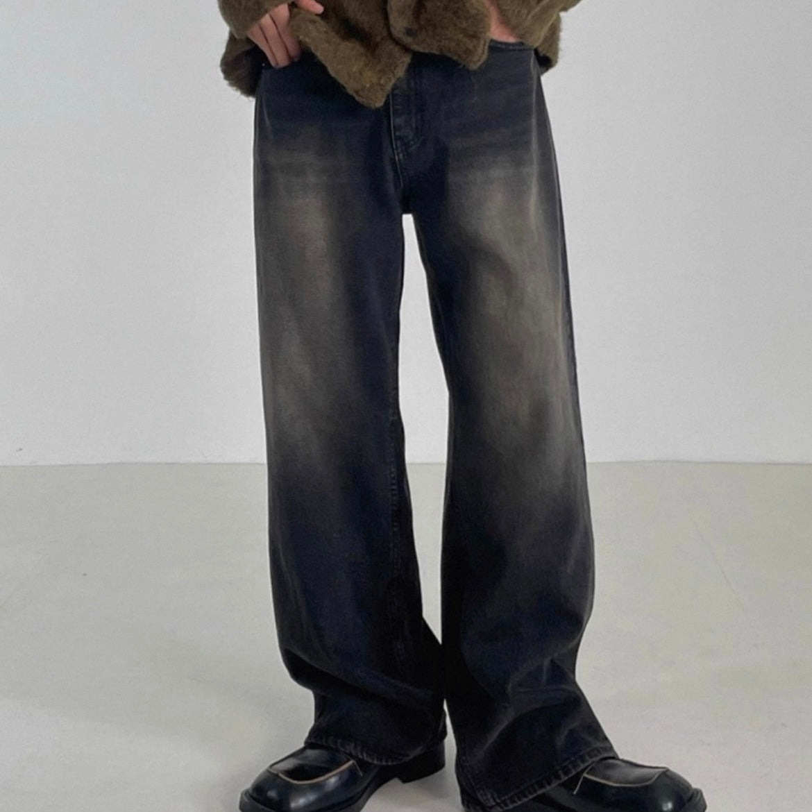 Korean Loose Wide-Leg Jeans