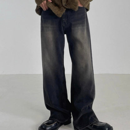 Korean Loose Wide-Leg Jeans