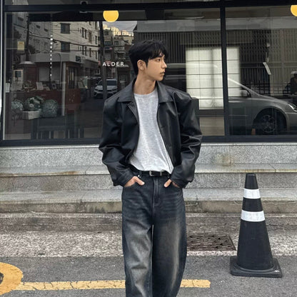 Minimal Leather Jacket