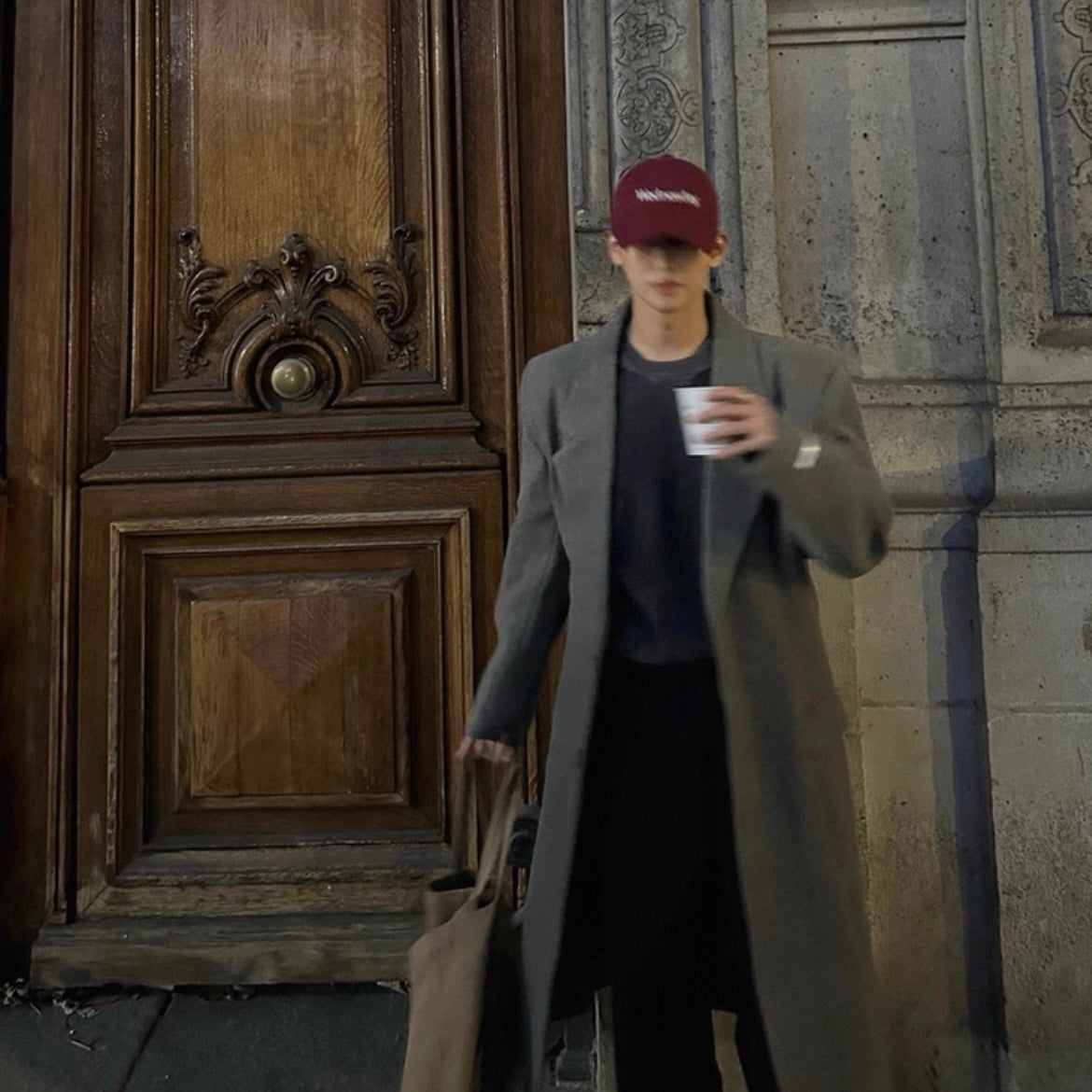 Men's Warm Wool Trench Coat