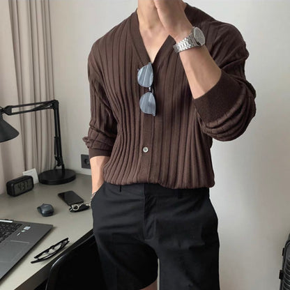 Korean Muscle Knit Cardigan