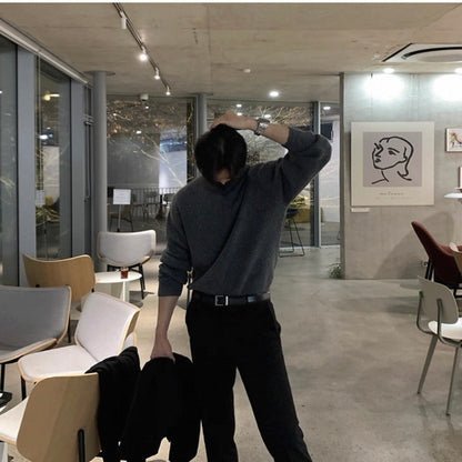 Men's Knit Turtleneck Sweater