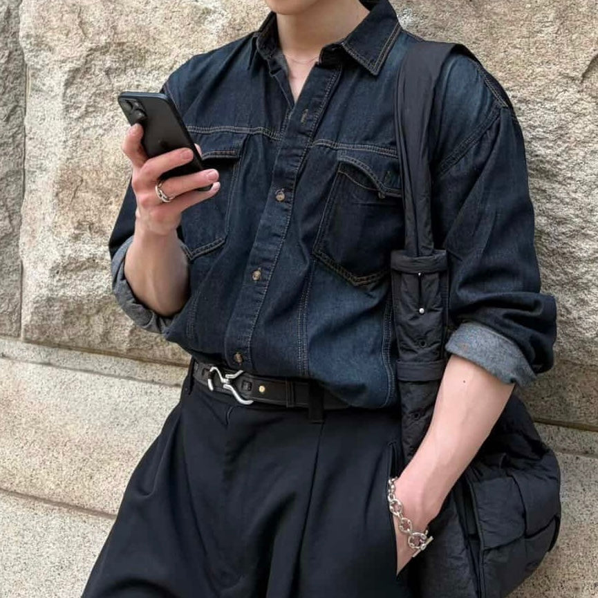 Casual Denim Shirt Jacket