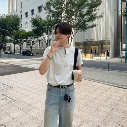 Summer Basic Round Neck Tee