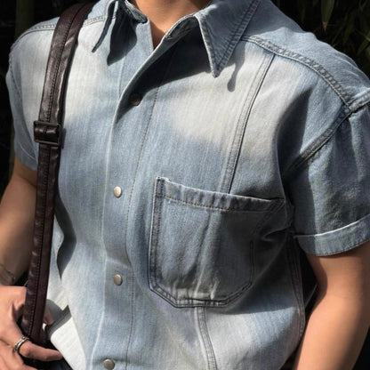 Vintage Washed Denim Shirt
