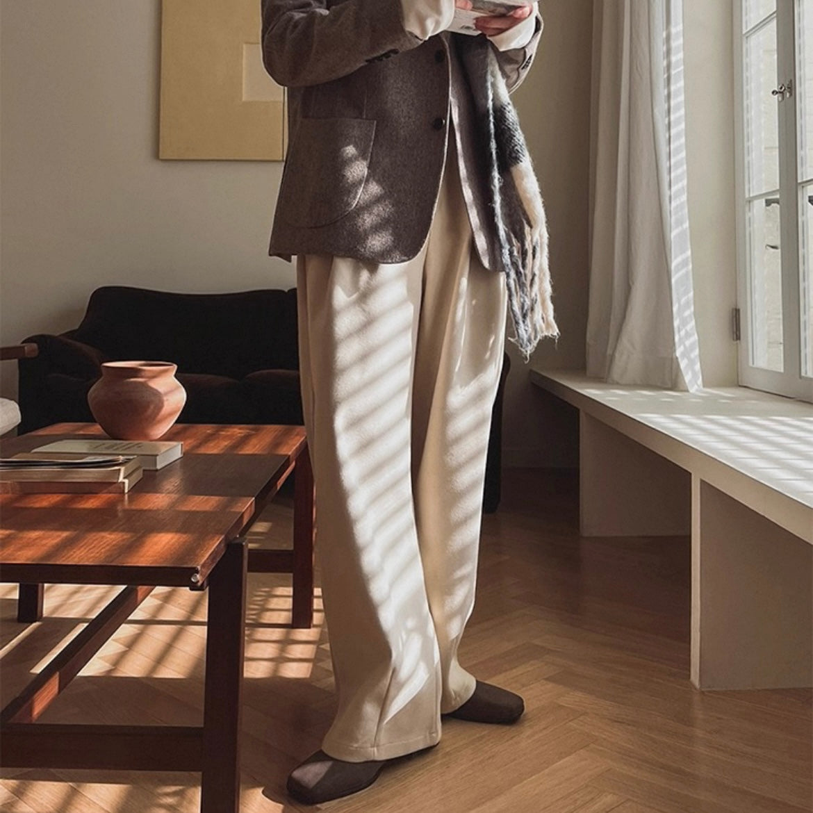 Winter Wide-Legged Commuter Pants