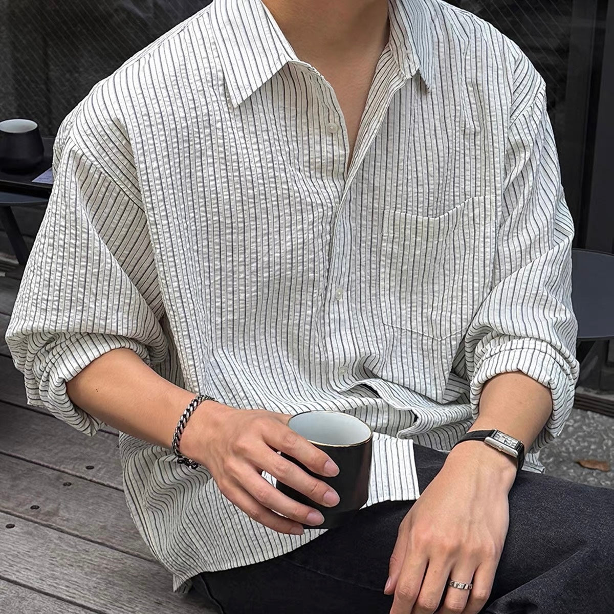 Seersucker Stripe Shirt