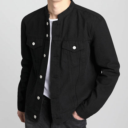 Handsome Collar Denim Jacket