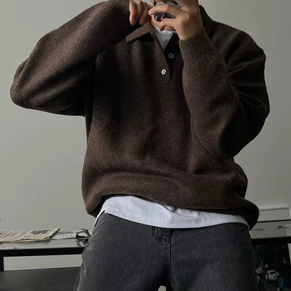 Soft Collar Knit Sweater