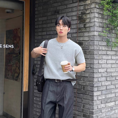 Minimalist Korean Waffle T-Shirt